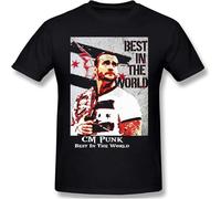 Men's Punk Best in The Word Men's Basic Short Sleeve T-Shirt Casual Cotton Soft Tees Black S