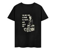 Mens Punk T-Shirt Sid Vicious 1977 Punk Rocker Guitar Twang Music