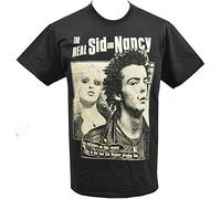Mens Punk T-Shirt The Real Sid Vicious & Nancy English Punk Rockers 1977 Black XL