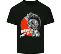 Men's Punks Not Dead Rock Music Skull Mens Cotton T-Shirt Manches Courtes(3X-Large)