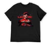 Men's Quatra Charles Leclerc 16 Graphics Unisex Black Mens Tee Racing Mens Tee T-Shirts Black XL
