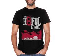 Mens Quentin Tarantino The Hateful Eight Movie Hyenas T-Shirt Printed Graphic Black Mens Top Tee Size 3XL