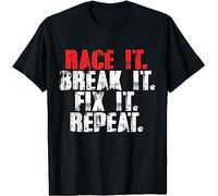 Men's Race It Break It Radio Control Hobby Car Truck Buggy Fun T-Shirt Customized Manches Courtes(XX-Large)