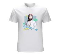 Men's Retro 80S Phil Collins/Aesthetic Fan Art Design Summer Clothes Blouse Men Workou T-Shirts White XXL