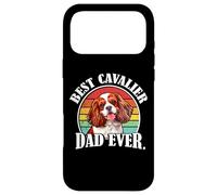 Mens Retro Vintage Best Cavalier Dad Ever Red Spaniel Coque pour iPhone 17 Pro Max
