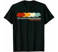 Men's Retro Vintage Guinea Pig Animal Lover Funny Tee Gift T T-Shirts Black 3XL