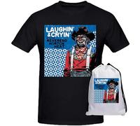 Men's Reverend Horton Heat Laughin Short Sleeve Crew Neck T Shirt T-Shirts Black XL