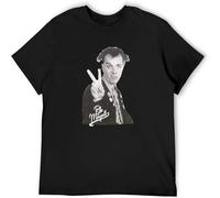 Mens Rick from The Young Ones As The People Poet Played by Rik Mayall Tribute T Shirt Casual Round Neck Easy Comfortable Tees Black XL