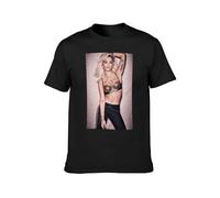 Men's Rita Ora Naked Sexy Mens Casual Cotton Unisex Tees Tops T-Shirts Black XXL
