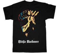 Men's Ritchie Blackmore Solo Rainbow Rock'n'Roll T-Shirt Black XXL