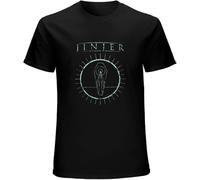 Men's Round Neck T-Shirt Jinjer-pausing Death T-Shirt Crew-Neck t-Shirt Manches Courtes(Large)