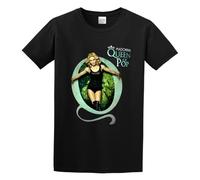 Men's Round Neck T-Shirt Madonna Queen of Pop Hand Wash Recommended Black XXL