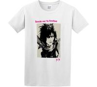 Men's Round Neck T-Shirt Siouxsie and The Banshees Punk Rock Pure Cotton is More Hygroscopic White Manches Courtes(X-Large)