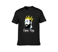 Men's Round Neck T-Shirt Tyson Fury Gypsy King Professional Boxer Boxing Fan Carefully Designed, Every Design is Just Right Black XXL