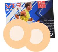 Men's Running Nipple Protection 35mm Disposable-Nipple Cover Man Sport-Running Nipple Protector For Running-Strong Adhesive And Soft Heart,Beige,Sporty.[R134]