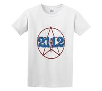 Men's Rush - 2112 Tour Replica Prog Rock Cotton T Shirt White XXL