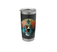 Men's Sacred Geometry in Nature for Outdoor Lovers Gobelet isotherme en acier inoxydable double paroi