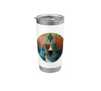 Men's Sacred Geometry in Nature for Outdoor Lovers Gobelet isotherme en acier inoxydable double paroi