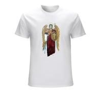 Men's Saint Michael The Archangel Knight of God Catholic T-Shirts White S