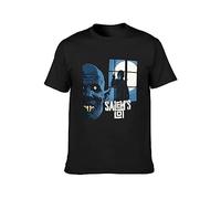 Men's Salem'S Lot Tobe Hooper Movie Poster 1979 Cotton Black Shirt Top Tee T-Shirts Black XL