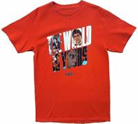 Men's Scarface Movie The World is Yours Vintage Retro 80s Red Tshirt Tee Manches Courtes(X-Large)