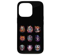 Mens Scary Halloween Portraits of Spooky Heads Coque pour iPhone 13 Pro