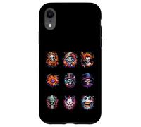 Mens Scary Halloween Portraits of Spooky Heads Coque pour iPhone XR