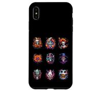 Mens Scary Halloween Portraits of Spooky Heads Coque pour iPhone XS Max