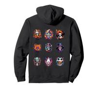 Mens Scary Halloween Portraits of Spooky Heads Sweat à Capuche