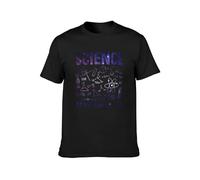 Men's Science It's Like Magic But Real Mens Casual Cotton Unisex Tees Tops T-Shirts Black L