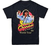 Men's Sexual Chocolate T Shirt 88' World Tour Randy Watson Eddie Tee Top Black XL
