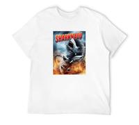Men's Sharknado Printed Tee Graphic Fashion Shirt S T-Shirts White XXL