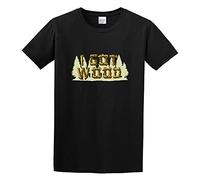 Men's Shaun of The Dead Movie Khaki I Got Wood Men Cotton Blend Shirt T Shirt T-Shirts Black XL