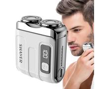 Mens Shaver Trimmer - Beard Shaving Machine, Portable Razor | Precision Facial Hair Cutting Hardware, Waterproof Wet Dry Grooming Tool for Cordless USB Rechargeable Power
