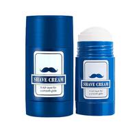 Men's Shaving Cream, Hydrating Beards Balm, 3.07x1.54in Smooth Shave Stick, Portable Shave Creams Formula, Compact Skin-Soothing Texture for Grooming and Hair Removal