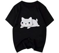 Men's Short Sleeve O Neck T Shirts Kawaii Cprinting Plus Tops Tees Brand Comfortable Tee Tops Black XL