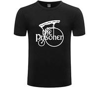 Men's Short Sleeve The Prisoner The Prisoner Number 6 Penny Farthing English Drama Casual T Shirt Print Tops Black XL