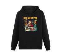 Men's Sick Sad Fiction Harajuku Kawaii Hoody Gothic Streetwear Camisetas Verano Mujer Korean Clothes L