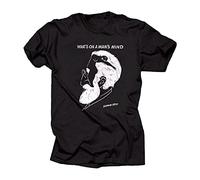 Men's Sigmund Freud T-Shirt Whats on A Man Mind Tee Shirt Black XL