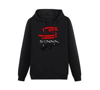 Men's Signature Ayrton Senna Pullover Hoodies Long Sleeve Sweatshirts S