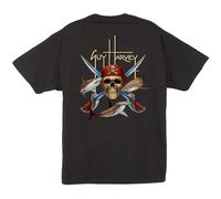 Men's Sixtion Pirate Shark T Shirt T-Shirts Black M