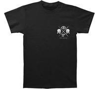 Men's Skeleton Umbrella T-Shirt Fashion Casual Unisex Black Tee Manches Courtes(XX-Large)