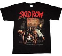 Men's Skid Row Slave to The Grind Glam Rock Skidrow Dokken RATT T-Shirt Black M