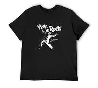 Men's Sleeve Vive Le Rock Worn by Sid Vicious T-Shirts Black XXL