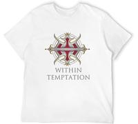 Men's Sleeve Within Temptation T-Shirt Black S-3XL Tee Manches Courtes(Large)