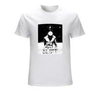 Men's Slift French Heavy Metal Rock Band Music Retro Art T-Shirts White L