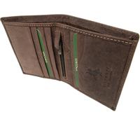 Men's Small Leather Wallet - Slim Card Holder - 6 Card Slots And Coin Pocket - Rfid - Gift Box - 705 Arrow, Dark Brown-Rfid, Purses