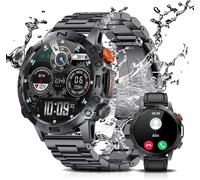 Men's Smart Watch For Android Ios 1.43 Inch Amoled Hd Outdoor 110 Modes Sports Military Smart Watch With Bluetooth Calls, Ip68 Waterproof, 400 Mah Battery, Sleep Monitor