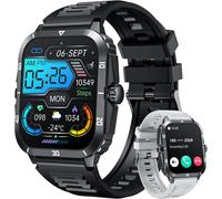 Men's Smart Watch Sport Smartwatch: Answer Call 2.0 Inch 3atm Waterproof Touch Screen Smart Bracelet With Sleep Monitor Heart Rate Pedometer Fitness Tracker For Android Ios