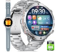 Men's Smart Watch With Bluetooth Call, Fitness Tracker 100+ Sports Modes, 1.73 Inch Amoled Waterproof 5atm Sleep Monitor Heart Rate Smart Watch For Android Ios